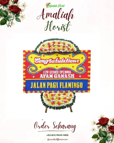 Bunga Papan Congratulation di Poka